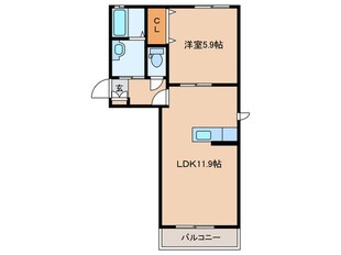 ソレイユたかみねの里の物件間取画像